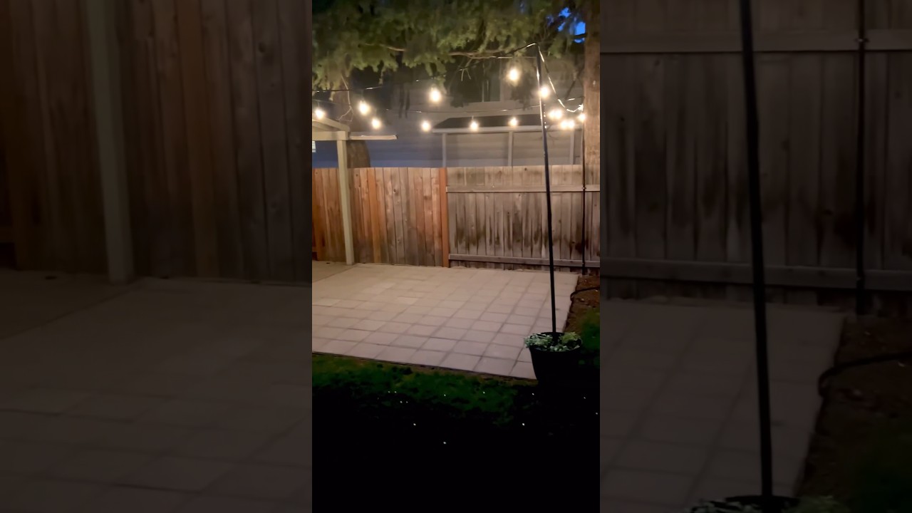 The new patio needed some lighting!