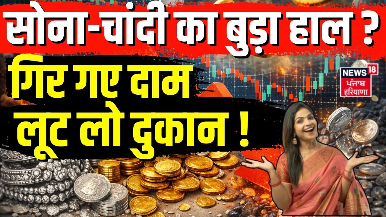 Gold Silver Rate Today:सोना-चांदी का बुड़ा हाल ? गिर गए दाम ,लूट ली दुकान!| Market News | Investment