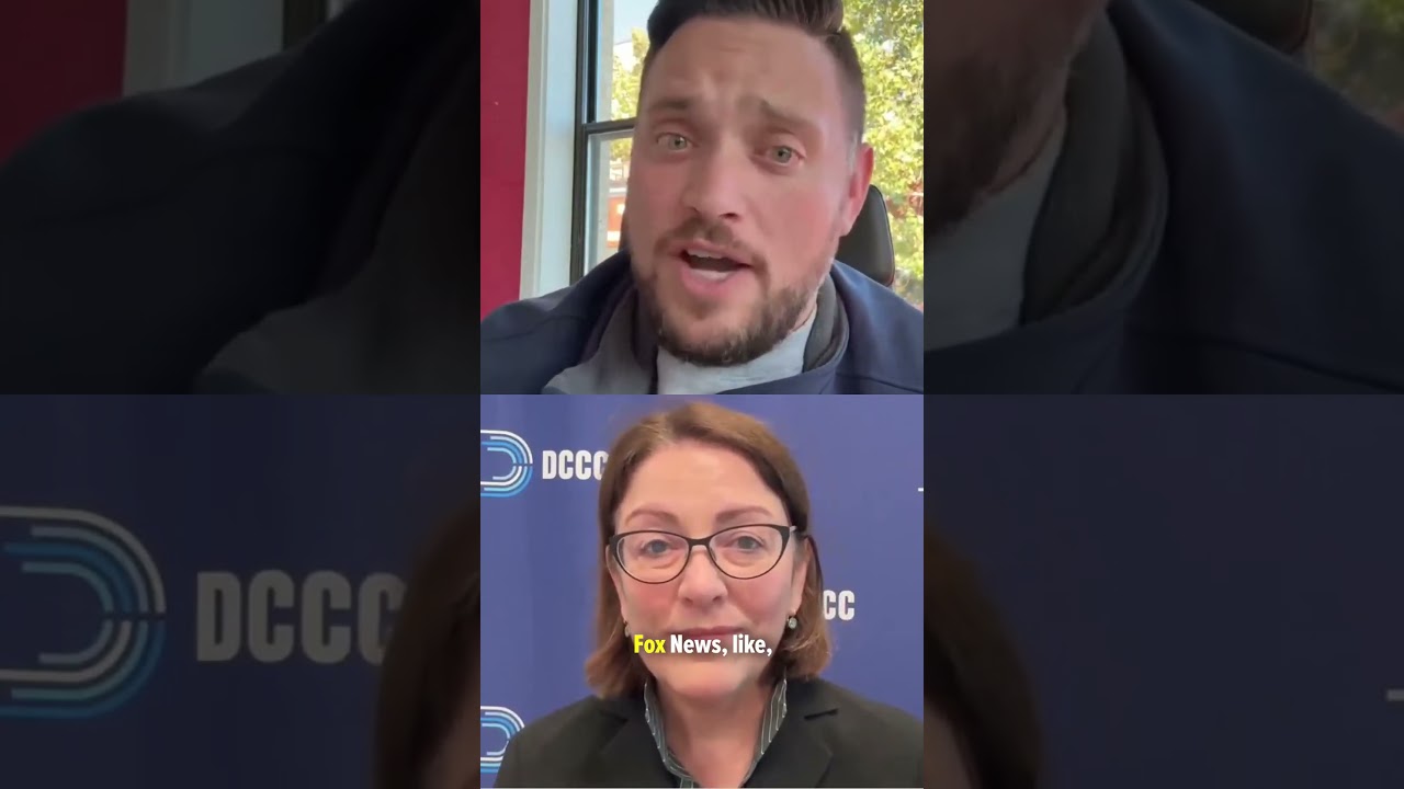 Председатель DCCC Сьюзан Дельбене и Майк Неллис обсуждают нежелание республиканцев в Палате предс...