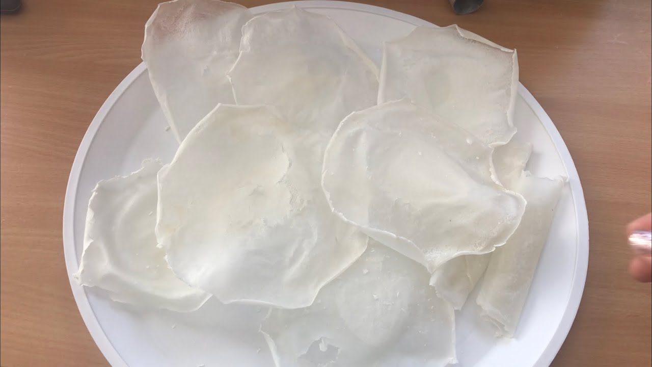 Como hacer hojas de papel de arroz caseras. 🍚 Rice paper