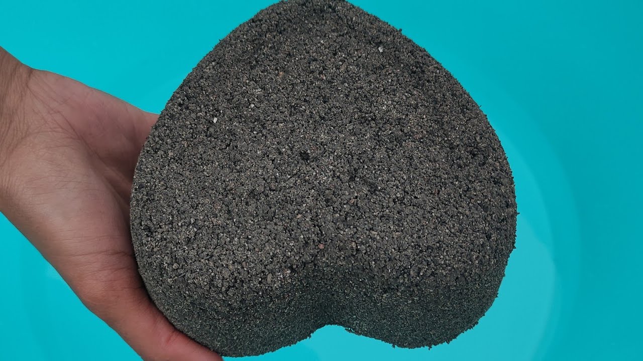 Black Pure Dusty charcoal Crumbling and dipping in water 🤤🤤 super yummy 🖤🖤😜😜