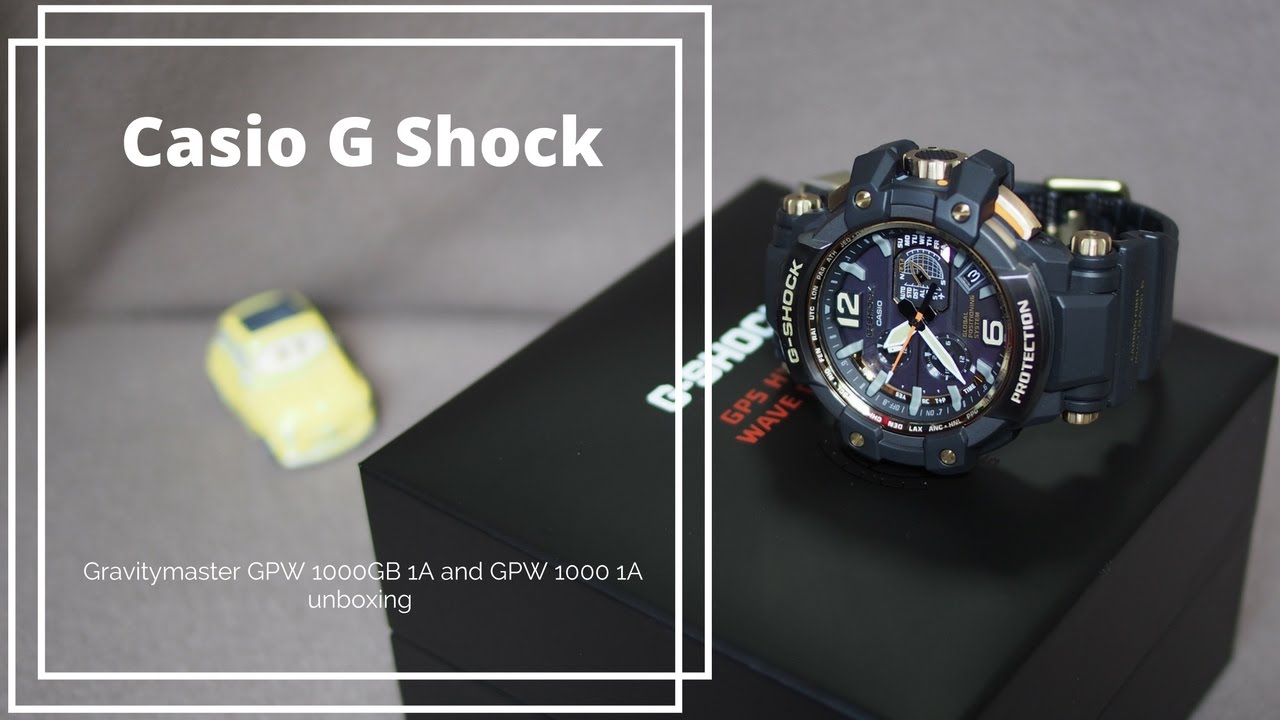 Casio G Shock Gravitymaster GPW 1000GB 1A and GPW 1000 1A unboxing