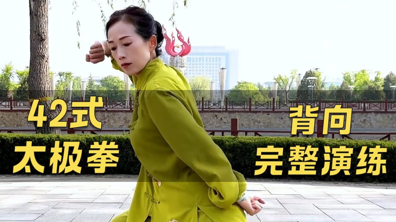 42式太极拳背向完整版#42式太极拳  #taichi #kungfu #taichiquan  #功夫 #太极  #太极剑 #太极教学 #养生#taichisword