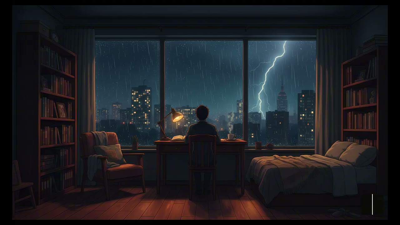 38 Minutes of Lo-fi Music for Deep Focus | Cozy Night City Study Session