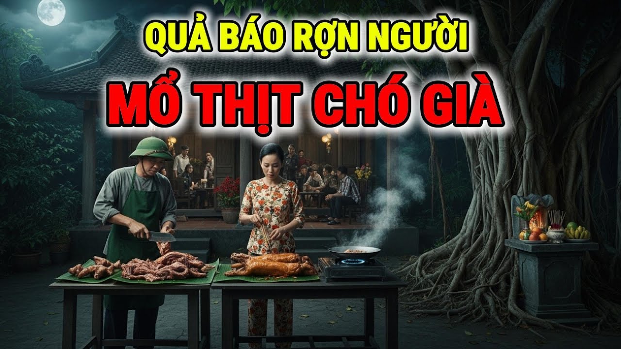 MỔ THỊT CHÓ GIÀ - QUẢ BÁO Rợn Người Khiến Cả Làng Rùng Mình