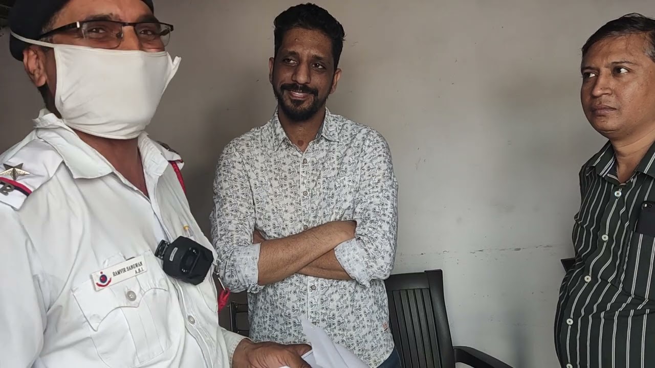 Traffic challan में नोटीस से न आने पर आया गिरफ्तारी वारंट Asi Ramvir sangwan DTP