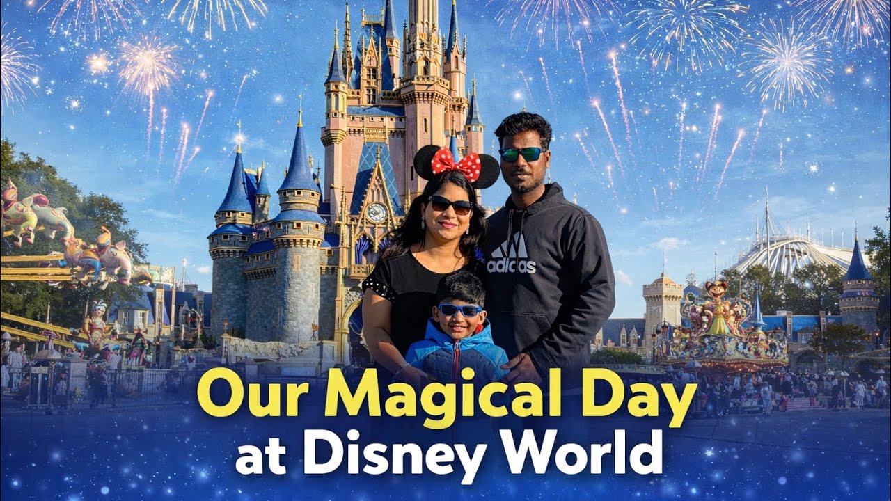 Our Magical Day at Magic Kingdom ✨ | Tamil Family in Disney World  #usatamilvlog #disneyworld 