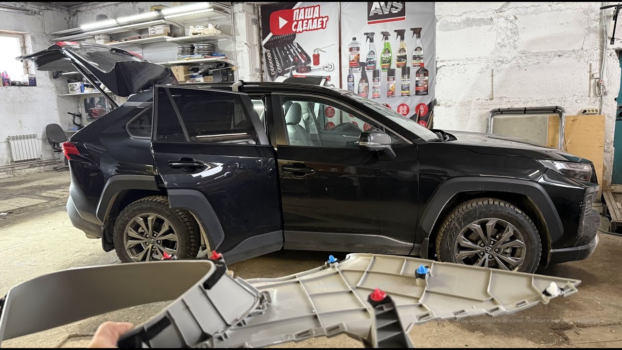Антискрип пластика на примере багажника Toyota RAV4 2026