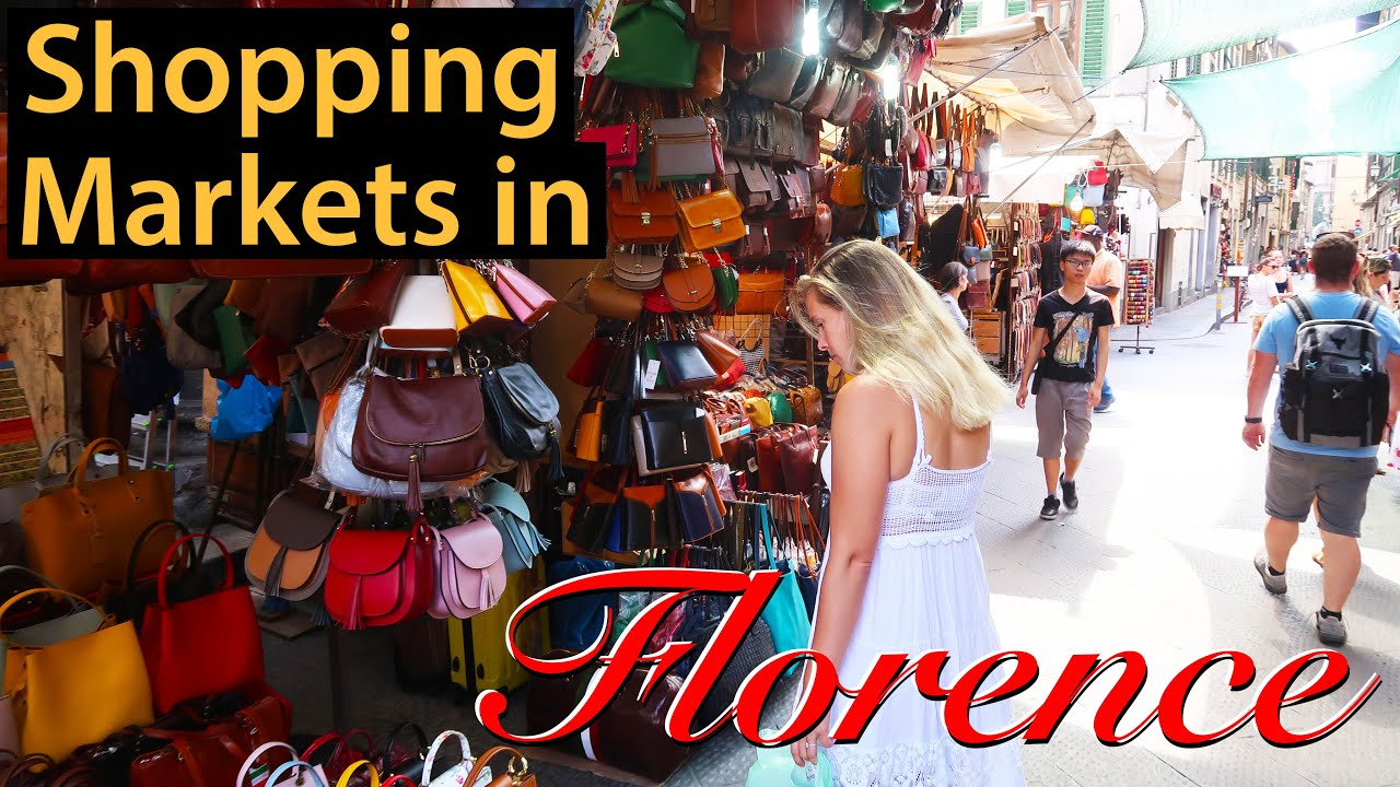 FLORENCE MARKET SHOPPING - Amazing Leather Goods!!