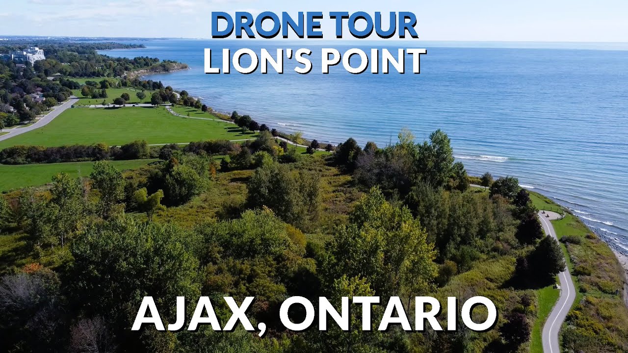 Ajax, Ontario 4K Drone Journey: Lion's Point Unveiled
