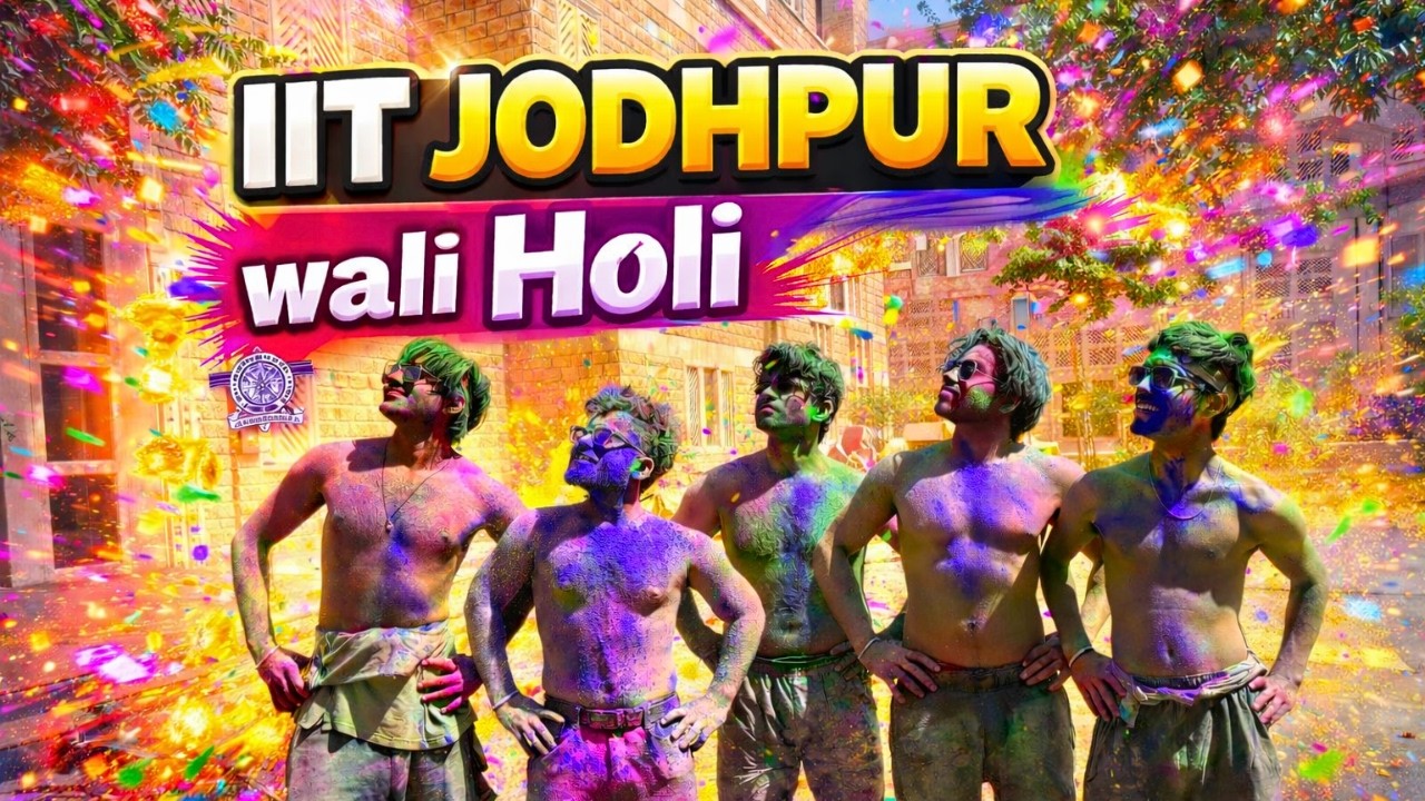 Kapde Faad Holi at IIT JODHPUR  #iitjodhpur #holi