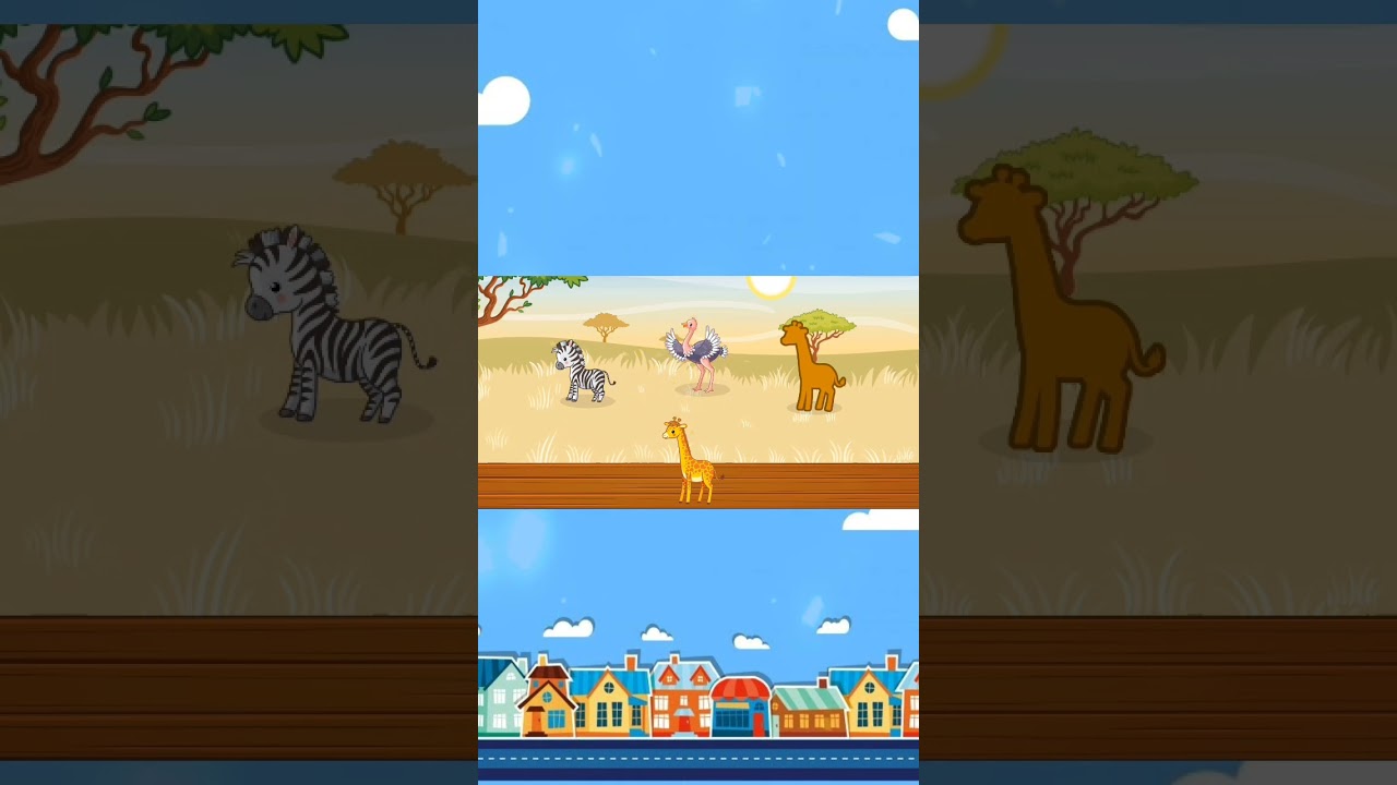 mencocokan puzlle hewan zebra,angsa,dan jerapah #bimbinganbelajar #edukasi