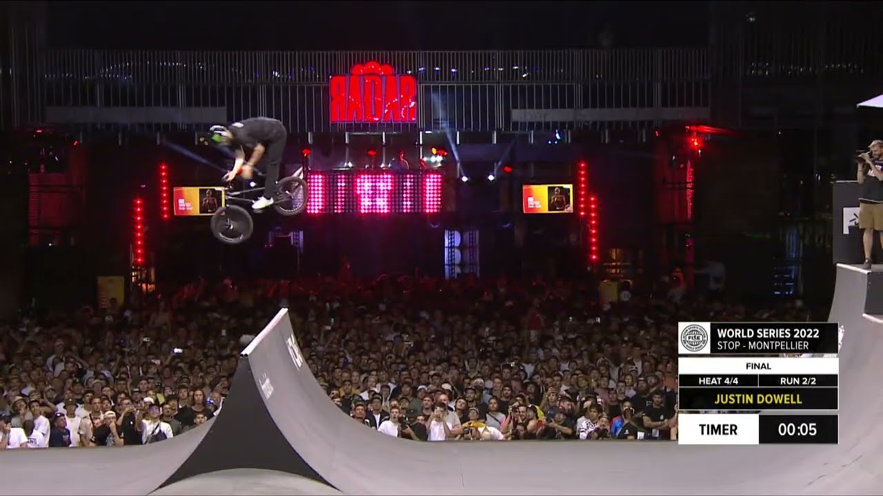 Justin Dowell | 1st place - BMX Freestyle Spine Ramp Final |&nbsp;#FISEMontpellier&nbsp;2022