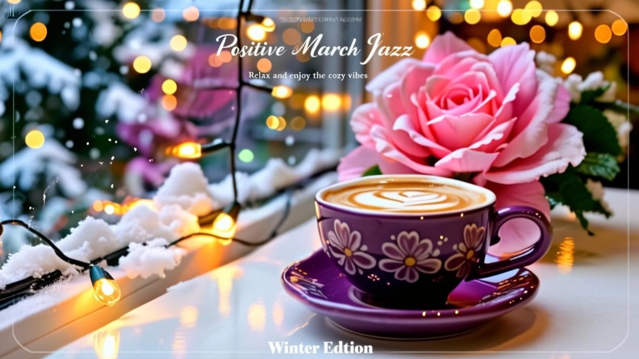 Positive March Jazz ☕ Delicate Winter Café Jazz, Smooth Bossa Nova & Instrumental for Relaxation