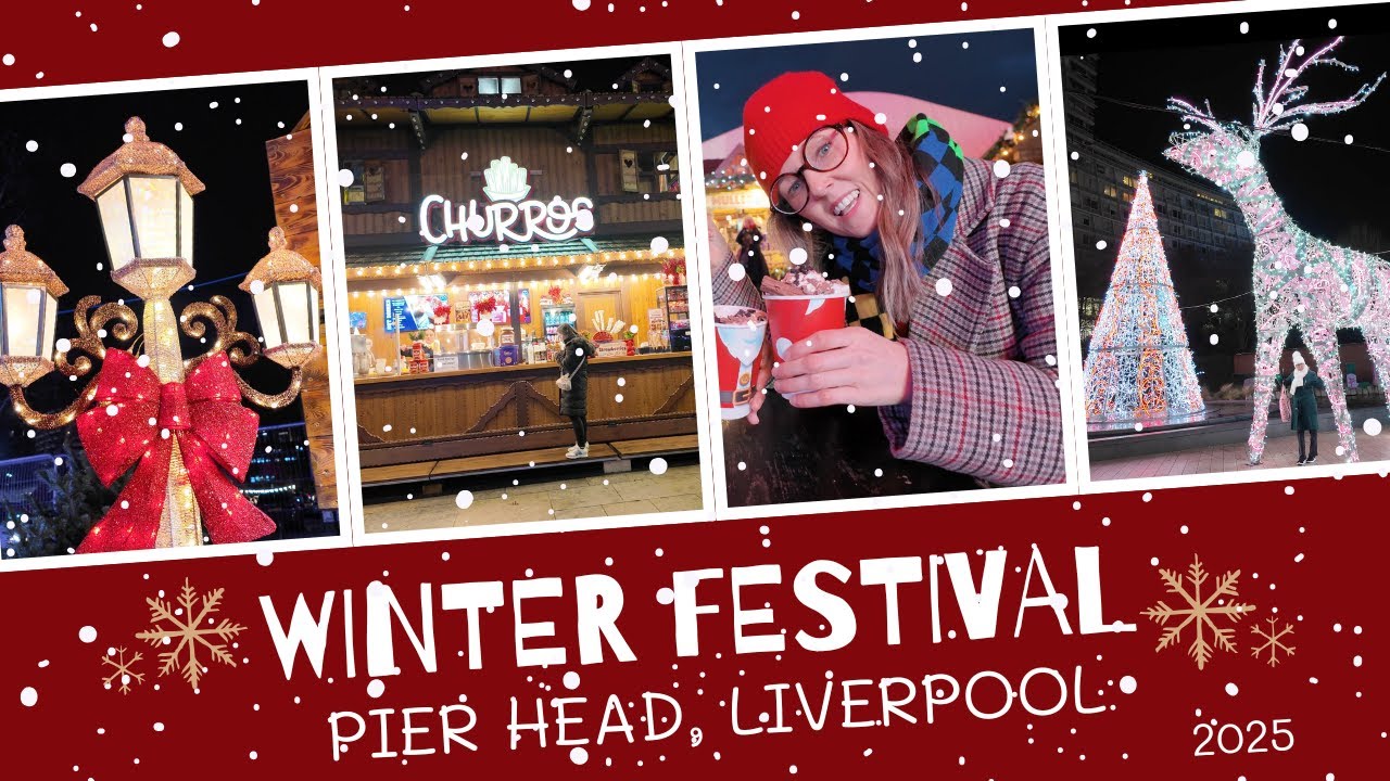 Magical Winter Festival at Liverpool's Pier Head 2025 | Festive Day Out & Delicious Hot Chocolate