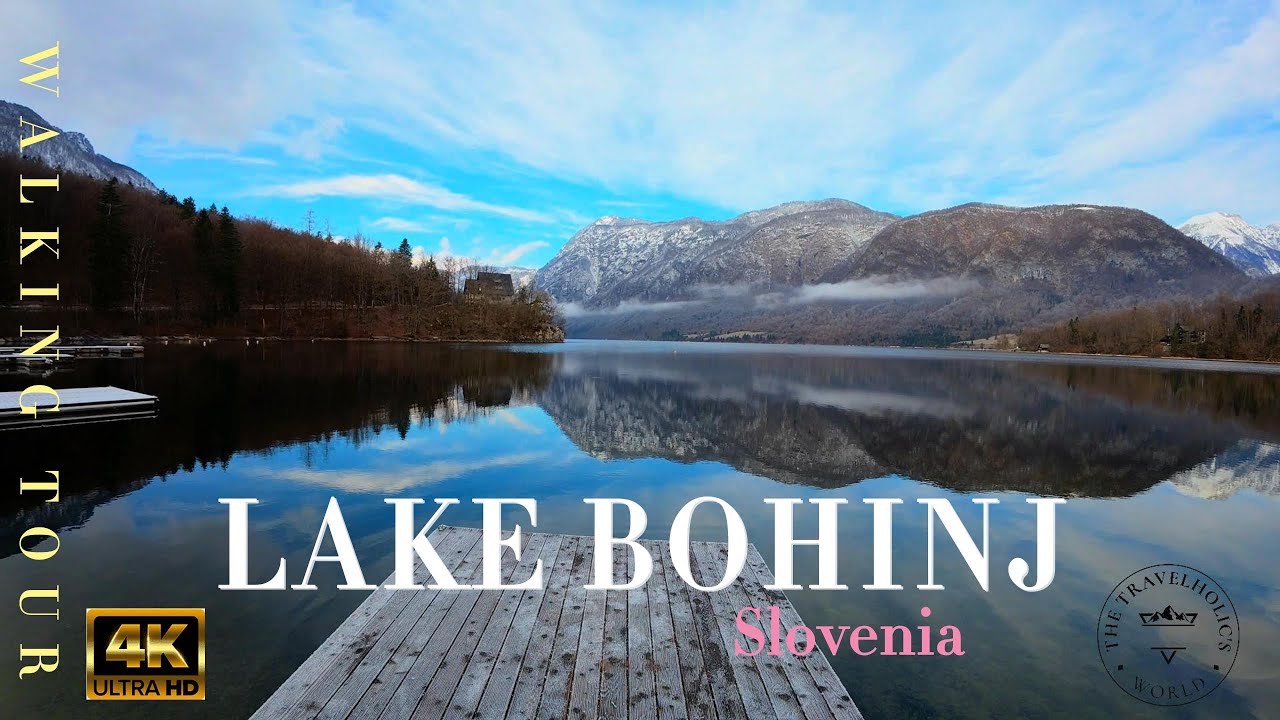 Most Beautiful Lake in Slovenia🇸🇮| Walking Tour In Lake Bohinj , Slovenia  | 4K Ultra HD