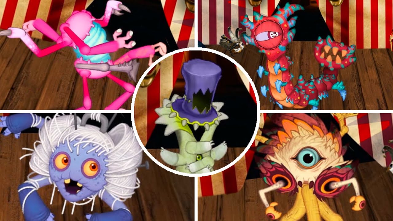 Paironormal Funhouse - Individual sounds and animations (Update 2) My Singing Monsters
