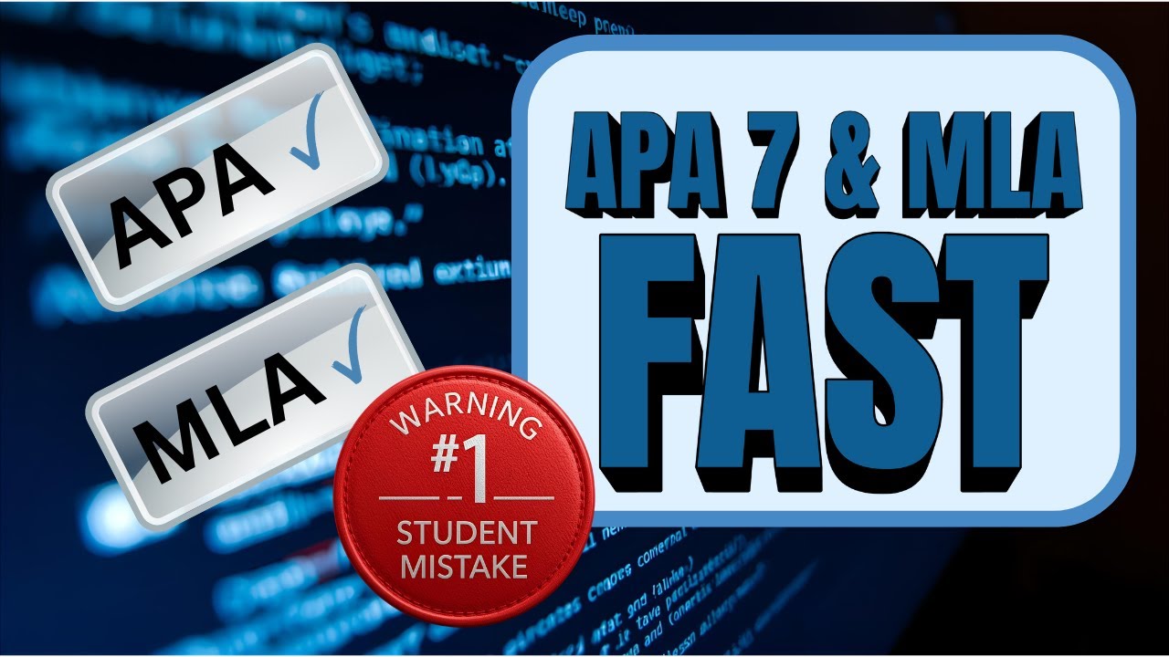 APA 7 & MLA Citations Fast (Avoid This #1 Mistake)