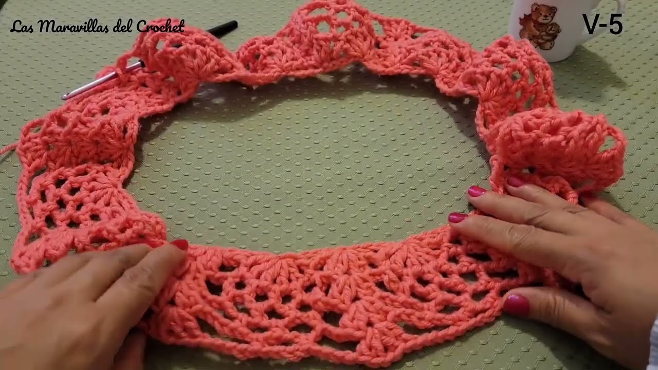 CAPA A CROCHET con mangas y piñas  #LasMaravillasdelCrochet