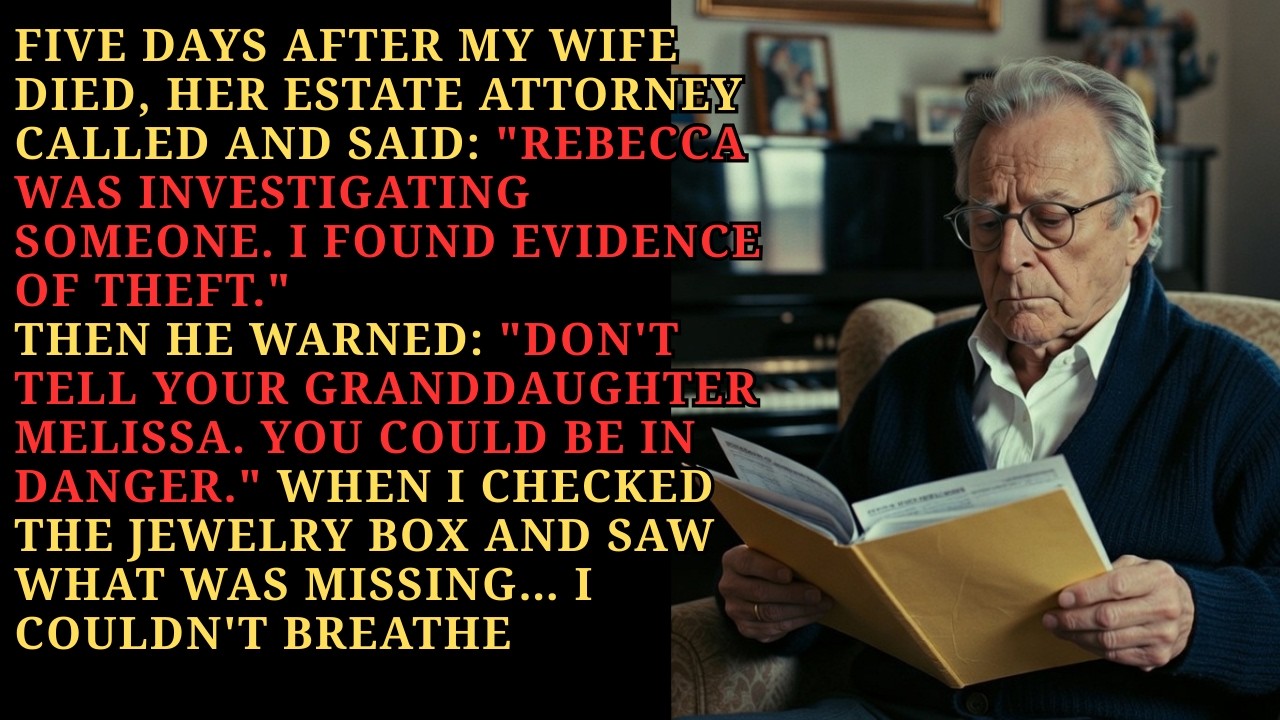 Five Days After My Wife's Funeral, Her Estate Attorney Called: 