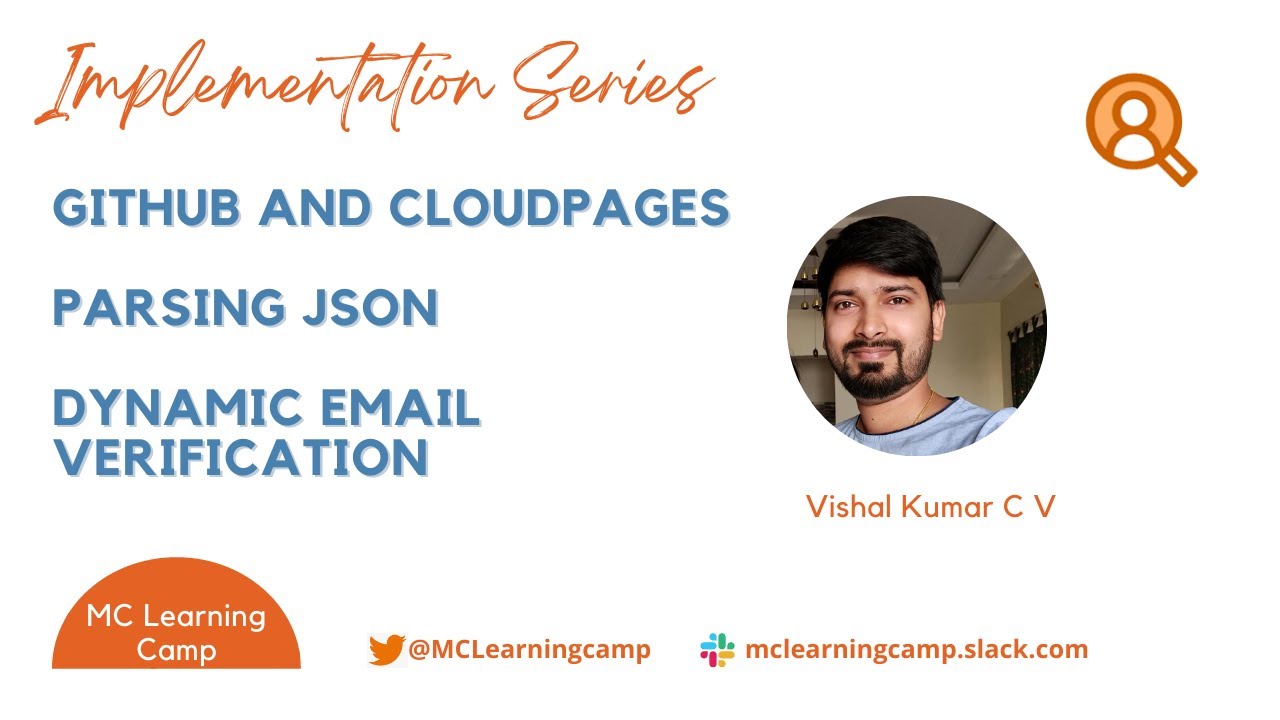 Github and cloudpages, dynamic email verification, Parsing JSON