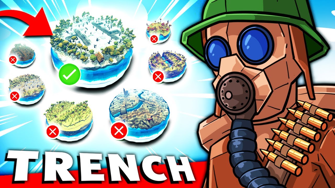 This is the BEST WW1 TRENCH Map in the TABS Map Creator Update - TABS WW1 Map