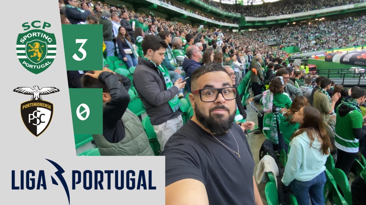 FUI ASSISTIR SPORTING 3x0 PORTIMONENSE PELA LIGA DE PORTUGAL | MARI & MUH Vlog