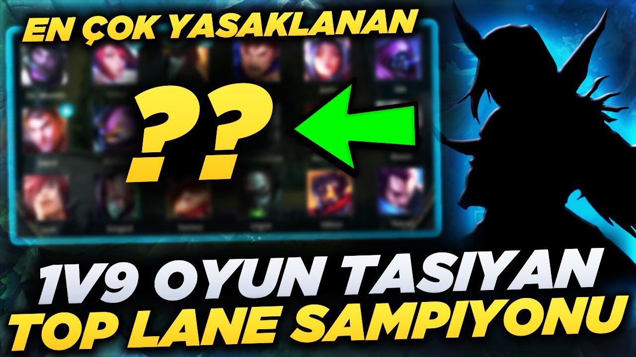 1V9 OYUN TAŞIYAN EN ÇOK YASAKLANAN TOP LANE ŞAMPİYONU!! | Emre Bey