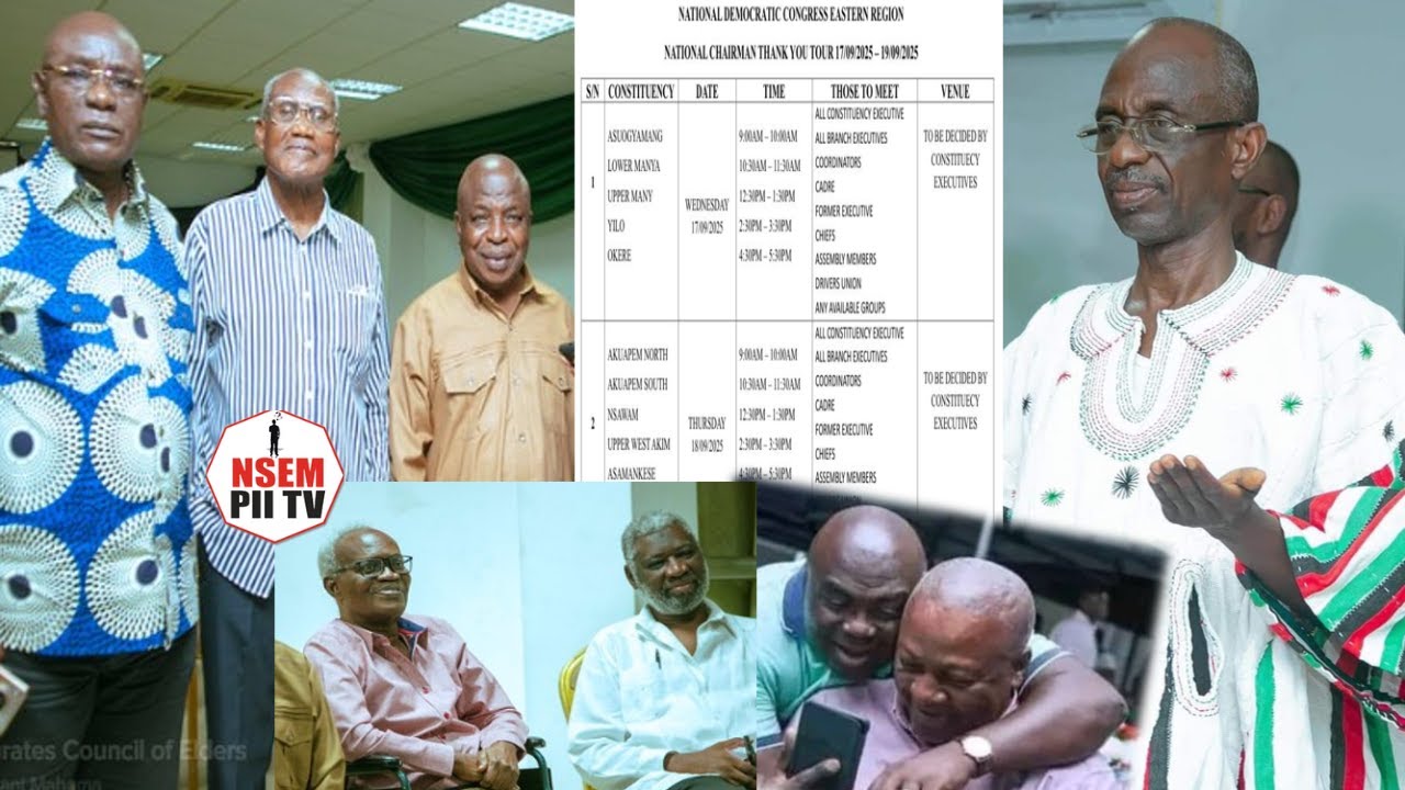 Ayɛhu; Council of elders chases Asiedu Nketia as leaked list for 2028 campaign timetable drops