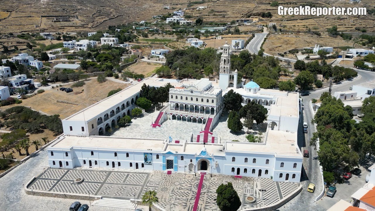Panagia Evangelistria Church in Tinos Island, Greece