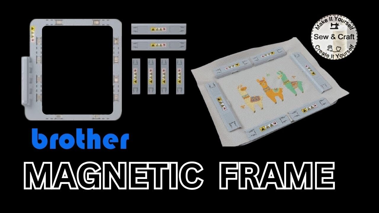 Magnetic Frame/Hoop for brother embroidery machine. Discover the power.