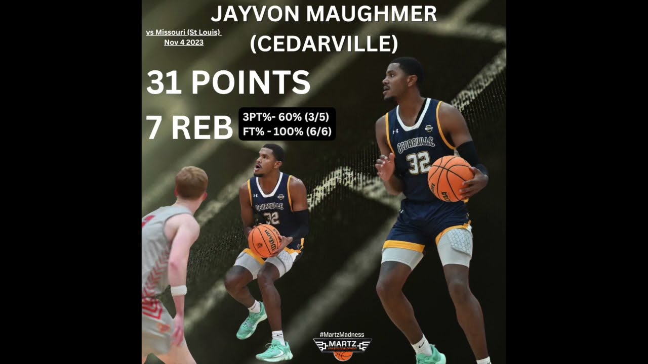 Jayvon Maughmer - Cedarville - 31 points