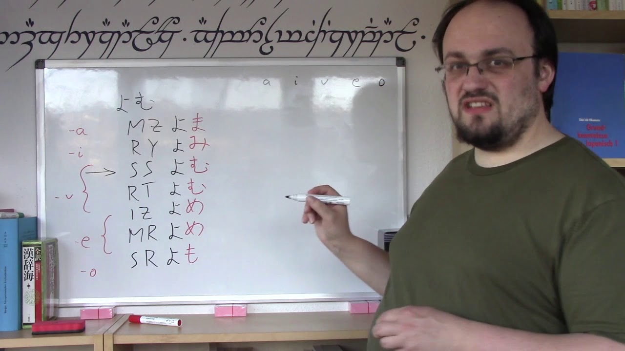 Japanische Grammatik für Anfänger - A04: Flexion von 5-stufigen Verben