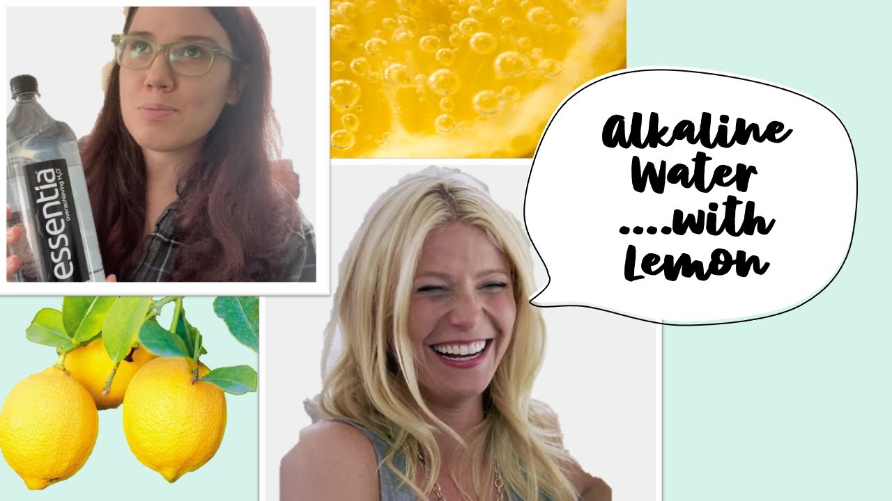 alkaline water ...with lemon