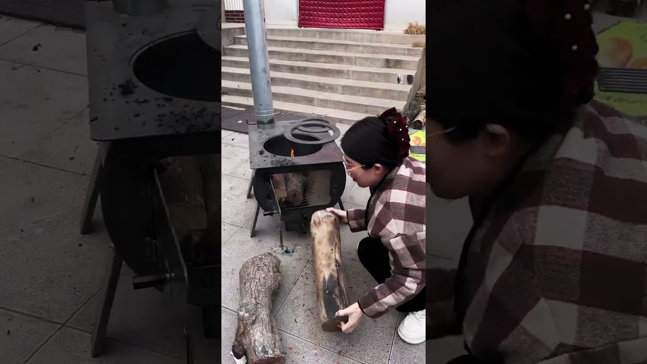 Part 29 Large size firewood and coal dual-purpose heating stove, barbecue stove, indoor smokeless.