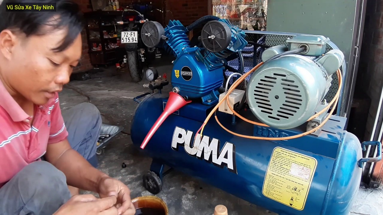 Thay Nhớt Bảo Dưỡng Bình Khí Nén, Máy Nén Rửa Xe Kiếm Tiền Dịp Tết