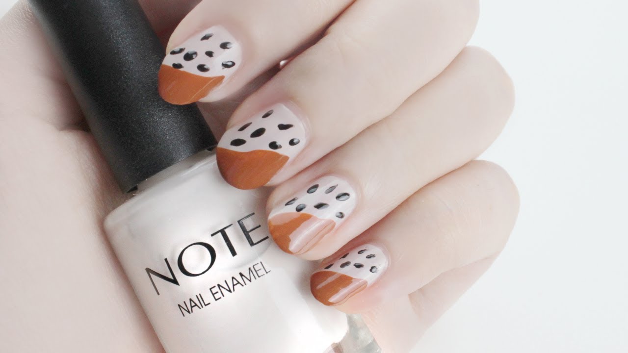 Pastel Renk Ojeler ile Kolay Nail Art Deseni