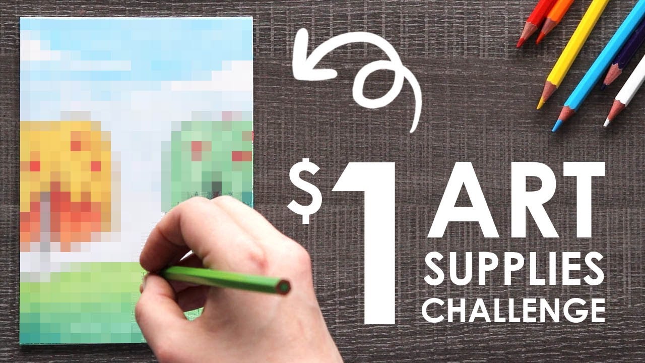 CHEAP ART SUPPLY "CHALLENGE" -  w/ NerdECrafter