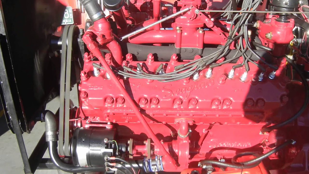 seagrave 531  V-12 engine rebuilt and running on stand