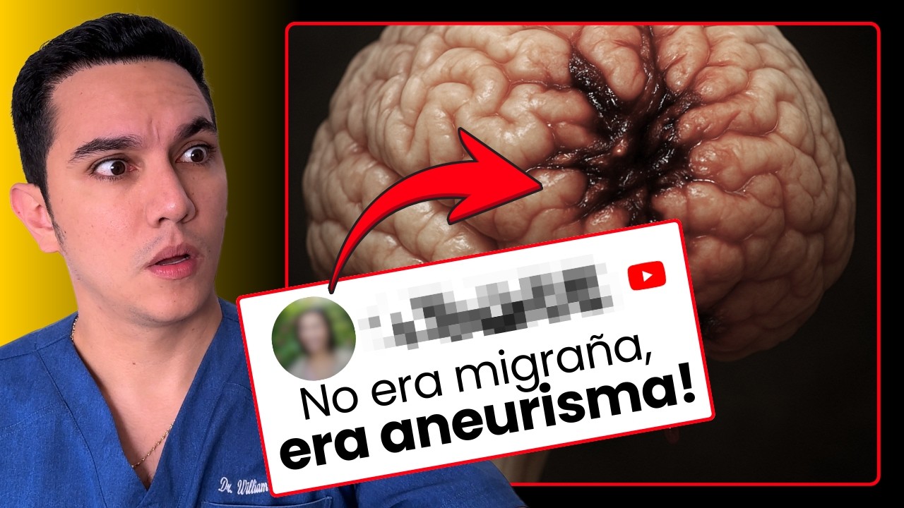 Le daban pastillas para la migraña hasta que descubrieron que era un aneurisma cerebral. 