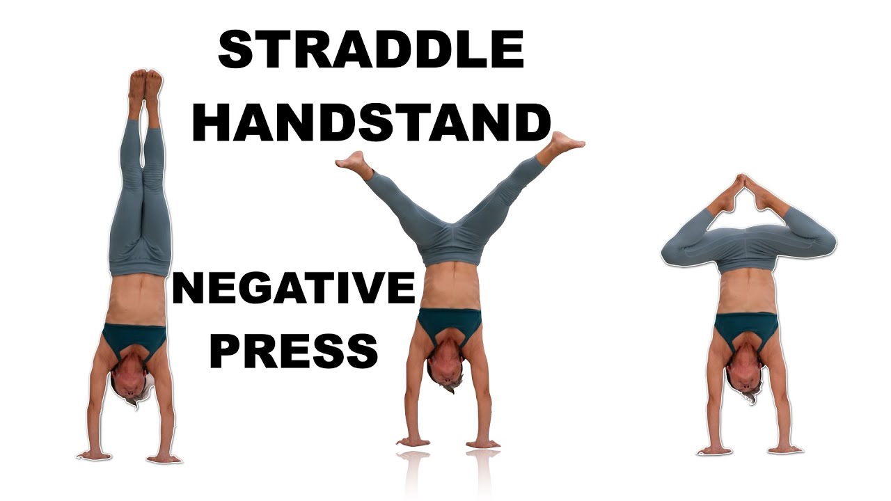 Straddle Negative PRESS Drills for Press Handstand skills