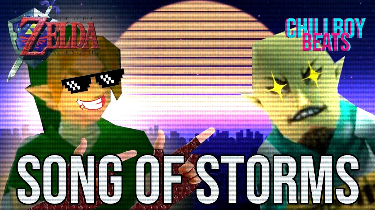 Song of Storms But It's a Synthwave Remix [VISUALIZER]