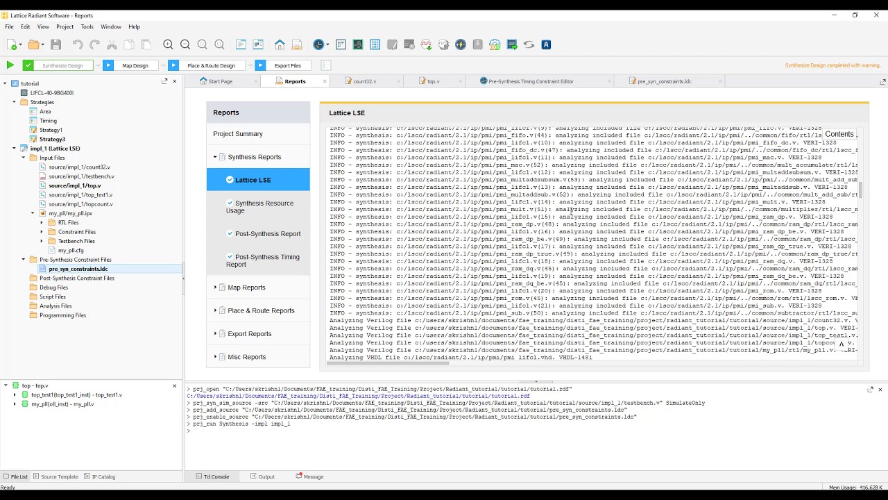 Lattice Radiant Software Tool Flow: Part 2 of 3