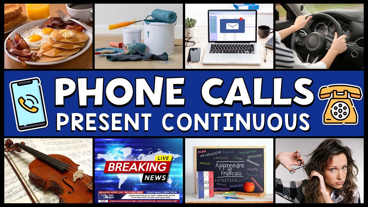 PASO 46 - PRINCIPIANTES: LLAMADAS TELEFÓNICAS EN INGLÉS USANDO EL PRESENTE CONTINUO | PHONE CALLS