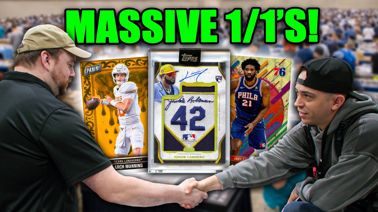 I Bought 10+ 1/1 SPORTS CARDS In ONE DAY At A HUGE Card Show! 🤯