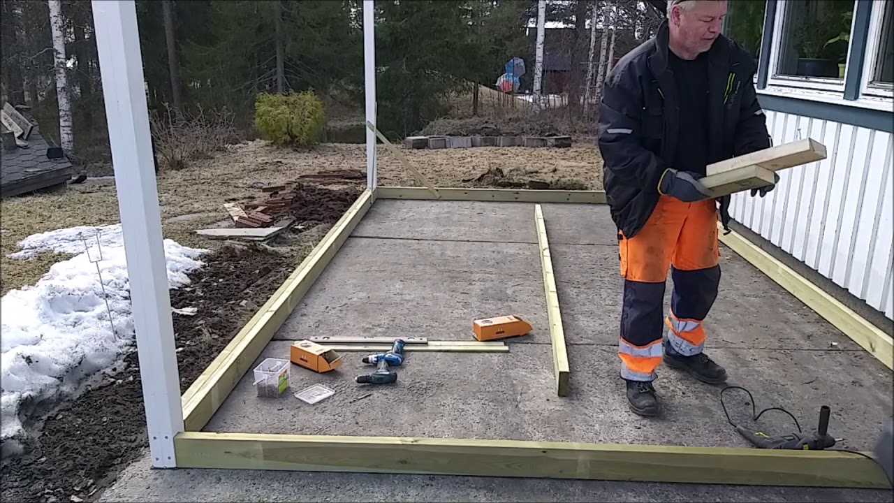 River gammal altan och bygger glashus, del 4