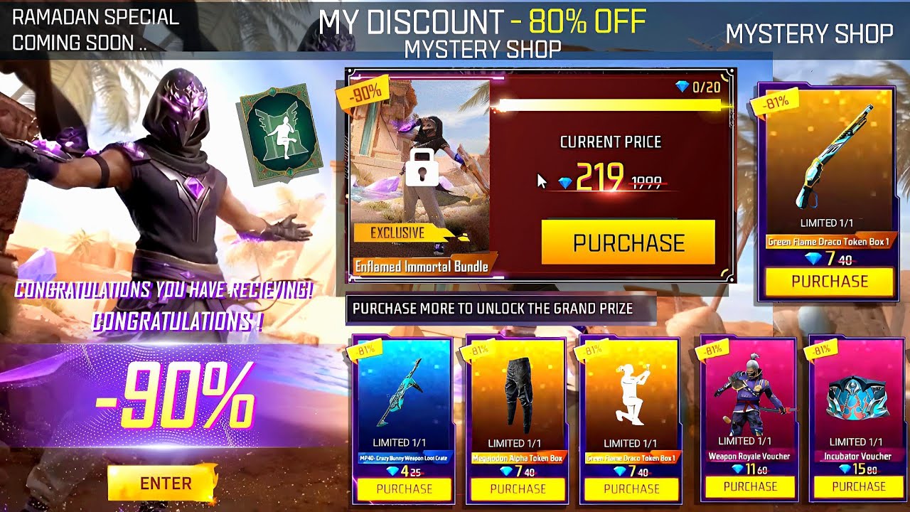 Next Mystery Shop Event Free Fire 🤯🥳| joker bundle return | free fire new event | ff new event