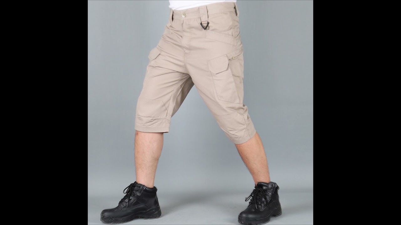 Silver Knight Tac-tical Cargo Shorts Multi Pocket Army Cargo Shorts Military inspired