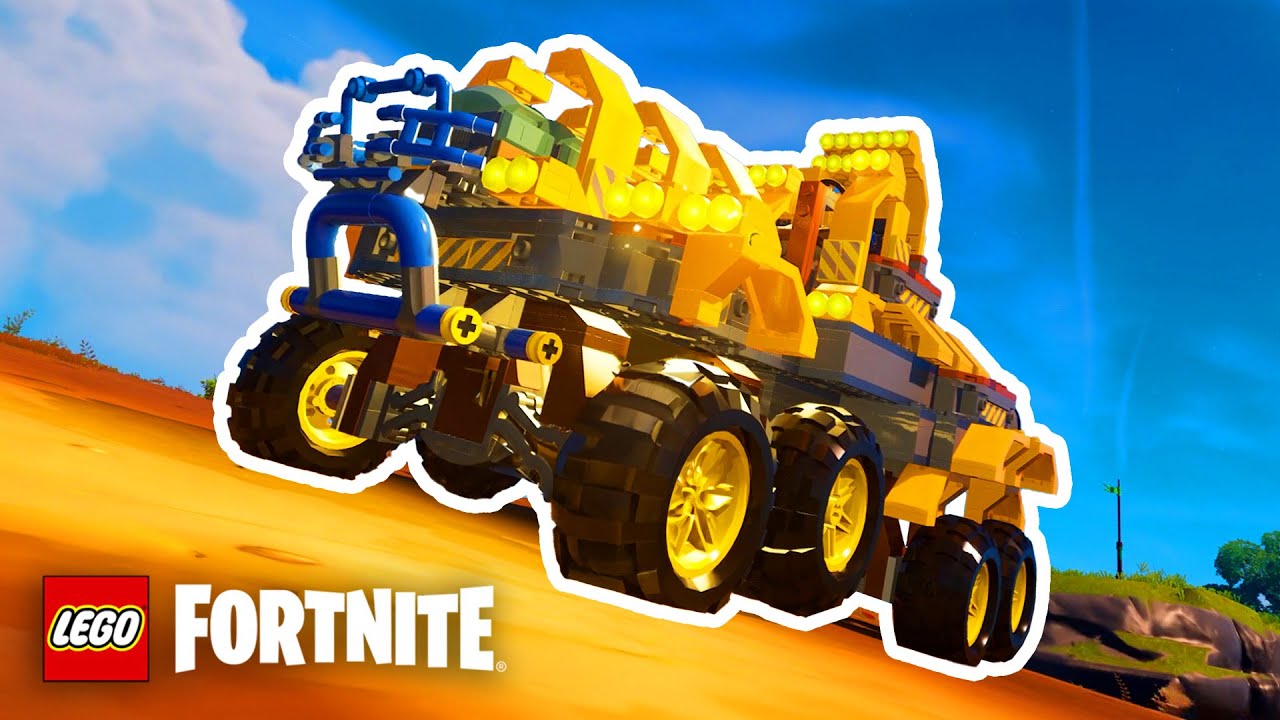 Lego Fortnite Tutorial: How to build a CUSTOM OFFROADER Vehicle Step by step