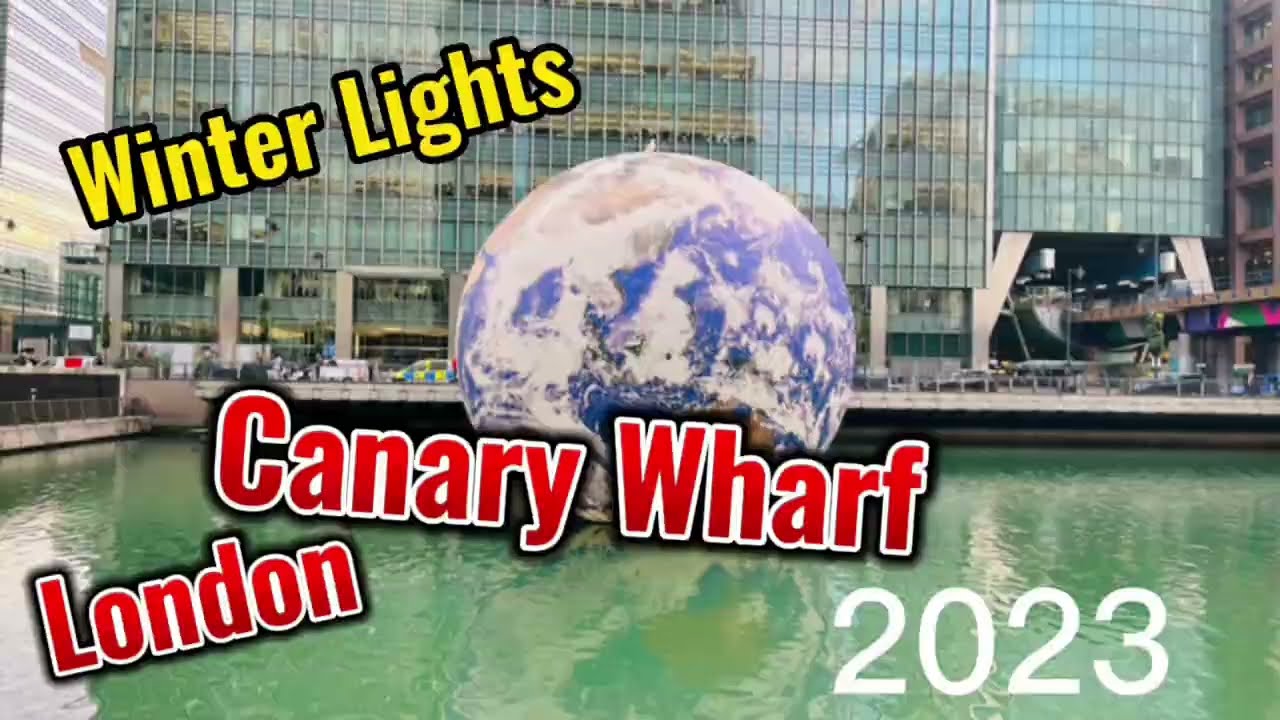 Winter Light Canary Wharf London 2023.